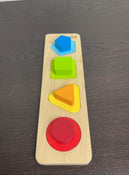 secondhand Hape First Shapes Wooden Puzzle