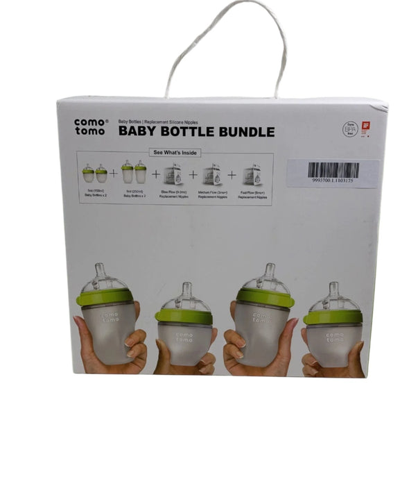 secondhand Comotomo Baby Bottle Bundle, Green