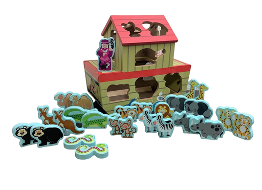 used Melissa & Doug Noah’s Ark Wooden Shape Sorter