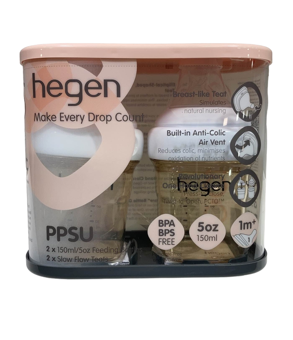 used Hegen 5 Oz Feeding Bottles, 2 Pack