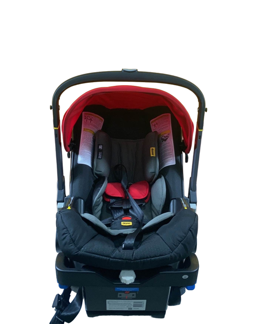 used Doona Infant Car Seat & Stroller Combo, 2022, Flame Red