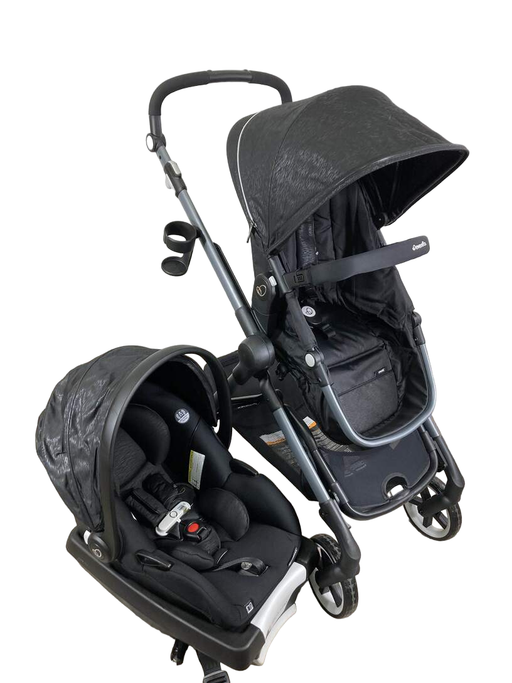 used Evenflo Gold Shyft Travel System Stroller With Securemax Infant Car Seat, 2022, Onyx Black