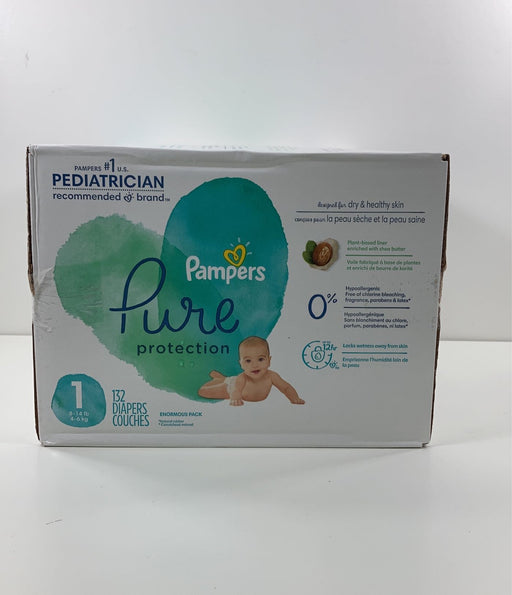 secondhand Pampers Pure Protection Diapers Size 1, 132 Count