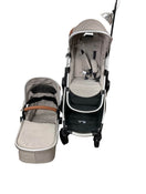 used Mompush Ultimate 2 Baby Stroller, 2021, Khaki with Silver Frame