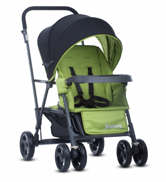 used Joovy Caboose Graphite Stand-On Tandem Stroller, 2019, Appletree