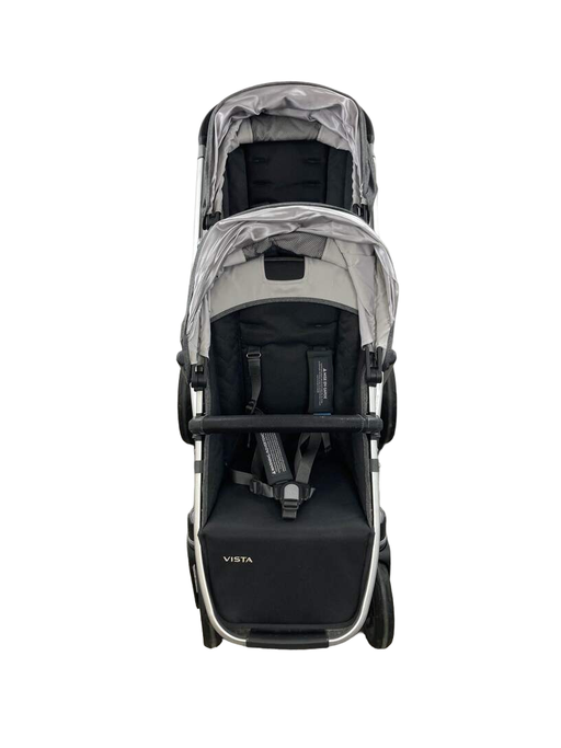 secondhand UPPAbaby VISTA V2 Double Stroller, 2019, Gregory (Blue Melange)