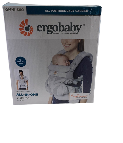 used Ergobaby Omni 360 Cool Air Mesh Baby Carrier, Pearl Grey