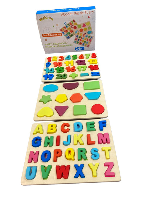 used Welonm Early Education Toy Wooden Puzzle Boards