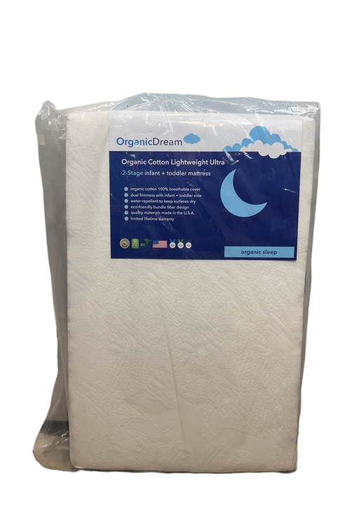 used Organic Dream Organic Cotton 2-Stage Lightweight Ultra Crib Mattress