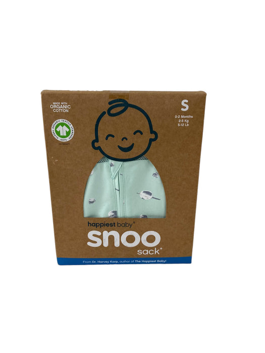 secondhand Happiest Baby SNOO Sack, Small (5-12 lbs), Teal Planets