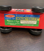 secondhand Melissa & Doug Emergency Vehicle Wooden Play Set