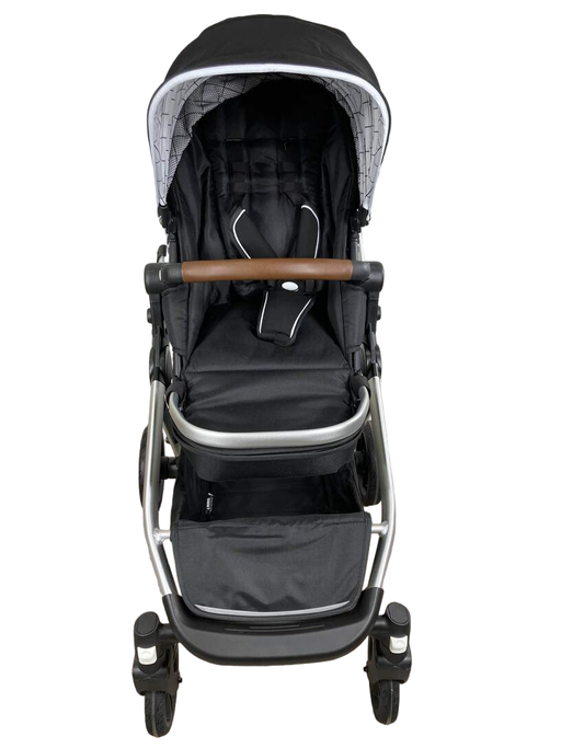 secondhand Mockingbird Single to Double Stroller, 2023, Silver with Penny Leather, Black , Windowpane