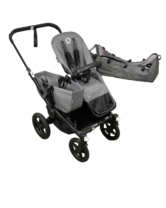 used Bugaboo Donkey 5 Stroller Mono, 2021, Grey Melange, Black