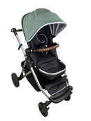 used Mockingbird Single to Double Stroller, 2023, Silver with Penny Leather, Watercolor Drops, Sage