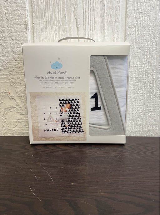 used Cloud Island Muslin Blanket and Frame Set