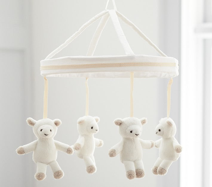 Pottery Barn Kids Crib Mobile, Lamb