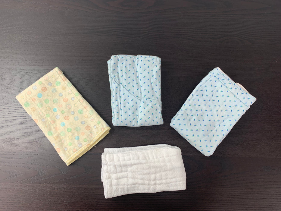 BUNDLE Prefold Diapers and Burp Cloths