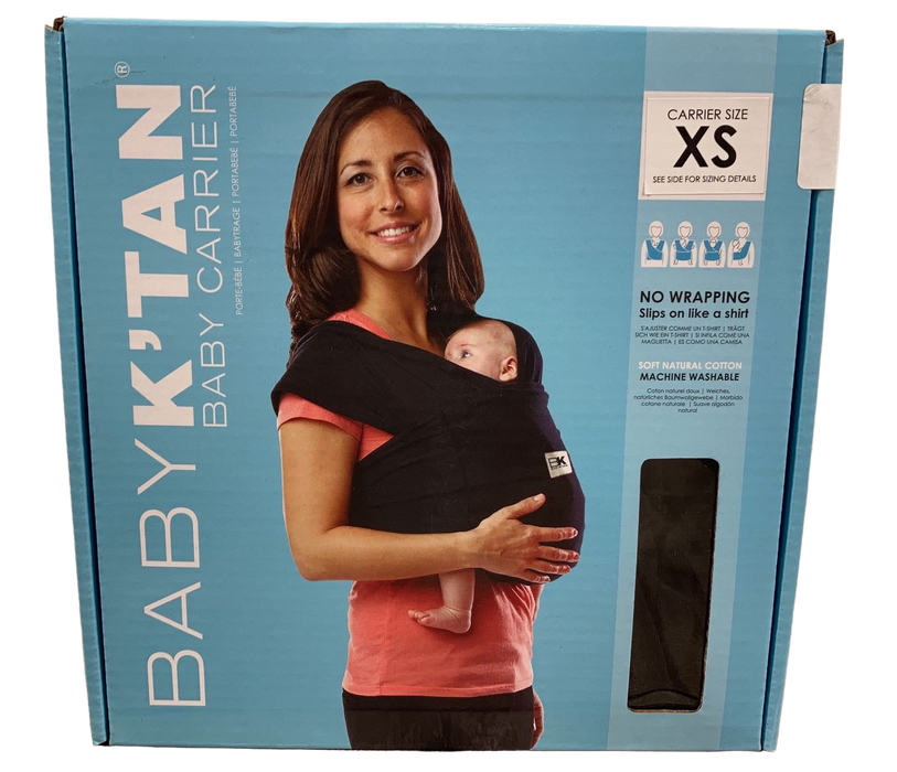 Baby K'tan Baby Carrier, X-Small, Original, Black